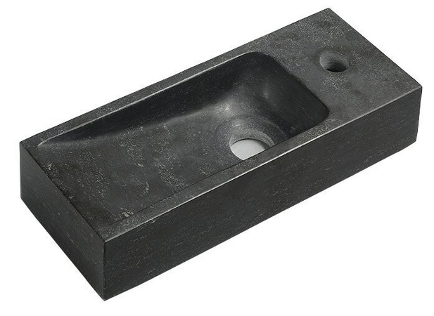 BLOK kamenné umývátko 38x8x14 cm, antracit